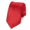 FOMANN Mens Skinny Ties Solid Woven Necktie 2.75 Inch (Red) view 1