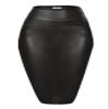 Black Faux Leather Pencil Skirt Sophisticated High Waisted, Slimming Design Perfect for Office Wear & Formal Events view 1