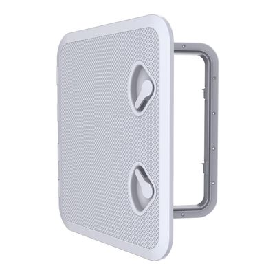 SEAFLO Marine Boat Deck Rectangular Access Hatch - 18.11" x 20.47" (460mm x 510mm) 180 Opening Lid, Non-Skid, Corrosion and UV Resistant, 4-Year Warranty! (White, Standard)
