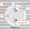 Seaflo 6" Boat Round Non Slip Inspection Hatch with Detachable Cover view 3