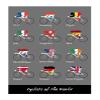 Cyclists of the World Bicycle Poster (24 x 36 inches) view 1