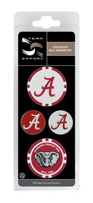 Team Effort Alabama Crimson Tide Ball Marker Set
