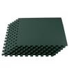We Sell Mats 3/8 Inch Thick Multipurpose Exercise Floor Mat with EVA Foam, Interlocking Tiles, Anti-Fatigue for Home, or Gym, Hunter Green, 16 Sq Ft view 1