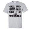 VictoryStore Apparel - Sweat Dries, Blood Clots, Bones Heal, Suck It up & Wrestle T-Shirt, X-Large, Sports Gray view 1