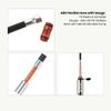 UNICHE Tech HP Mini Bike Pump with Gauge - 140 PSI, Presta & Schrader Compatible, Portable Frame Bicycle Pump for Road Bike, MTB, Gravel Bike (Black, Small) view 4