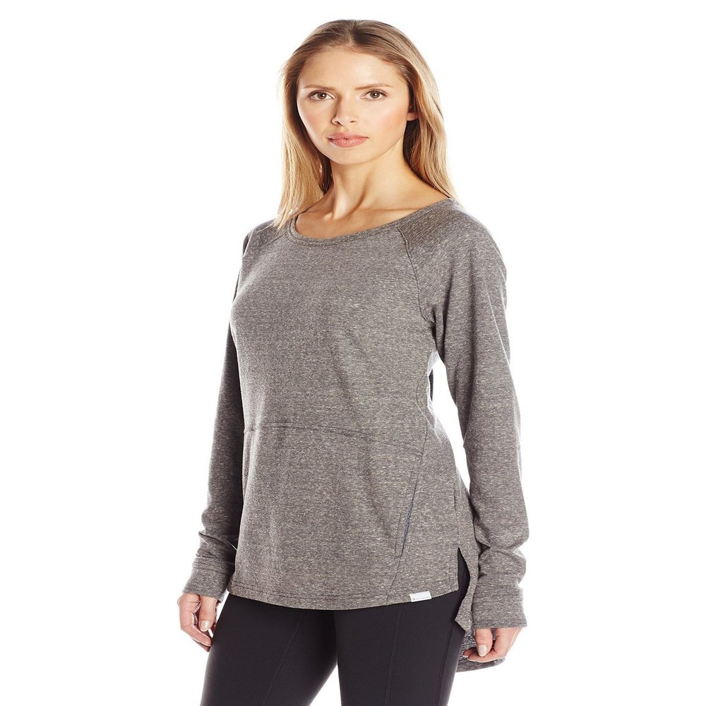 Champion Women's Cover-Up Crew, Granite Heather, Small