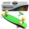 Skatro - Mini Cruiser Skateboard. 22x6inch Retro Style Plastic Board Comes Complete view 4