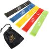 Fit Simplify Resistance Loop Exercise Bands with Instruction Guide and Carry Bag, Set of 5 view 1