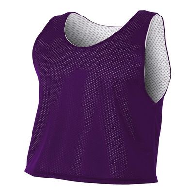 A4 Sportswear Purple/White Youth Large Reversible Jersey Pinnies