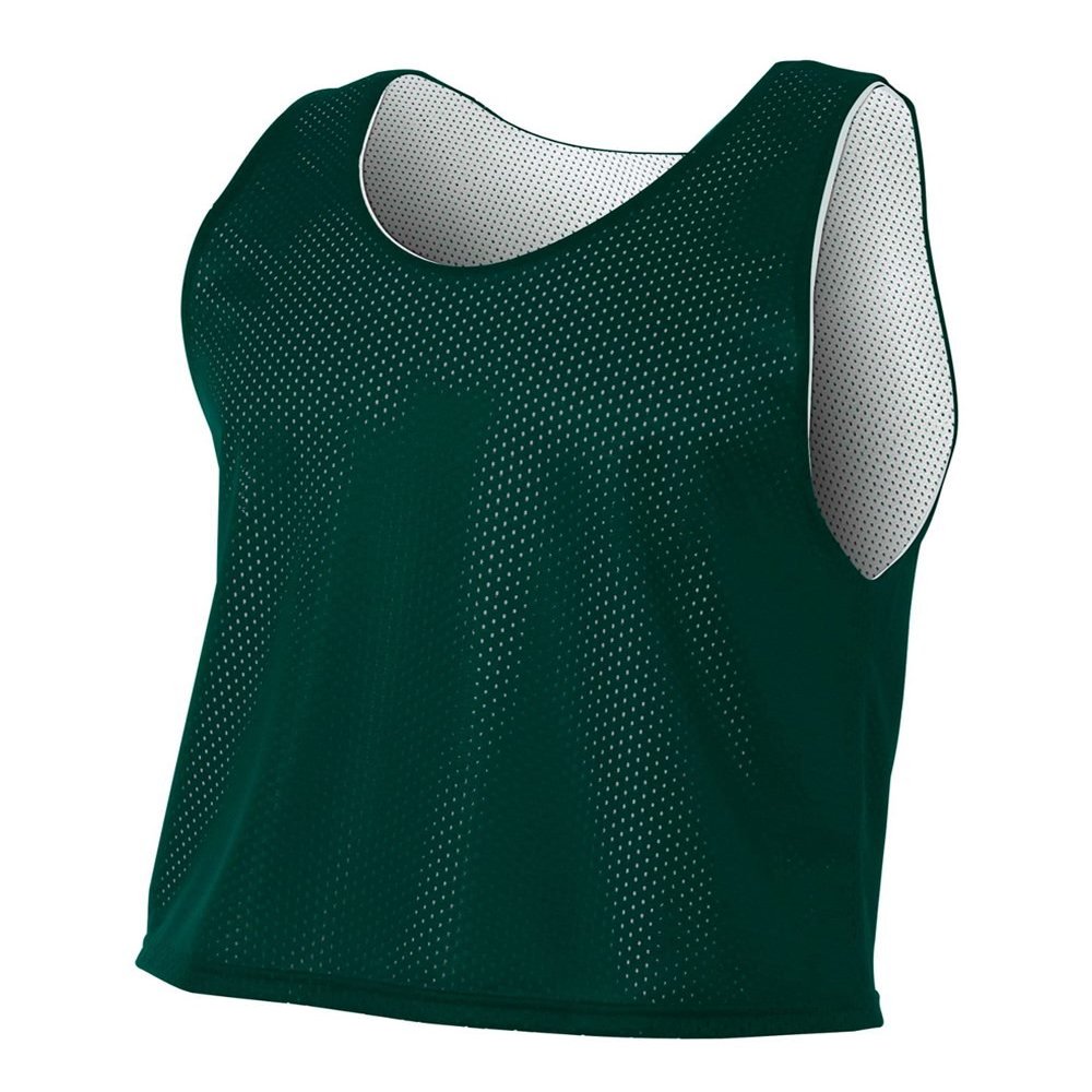 A4 Sportswear Forrest Green/White Youth Large Reversible Jersey Pinnies