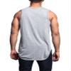 VICTORIOUS Solid Color Long Length Curved Hem Tank Top TT47 - Gray - 2X-Large - G14B view 2