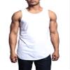 VICTORIOUS Solid Color Long Length Curved Hem Tank Top TT47 - White - Small - G14B view 1