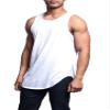 VICTORIOUS Solid Color Long Length Curved Hem Tank Top TT47 - White - Small - G14B view 3