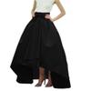 Lisong Women Taffeta Bowknot High-Low Prom Party Skirt 16 US Black view 1
