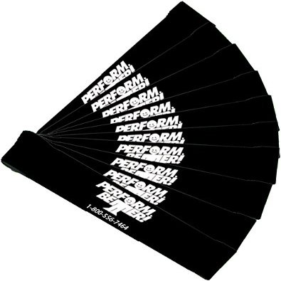 Perform Better Exercise Mini Band, Black-Extra Heavy - Set of 10 (Exercise Guide Included) (6543-pack)