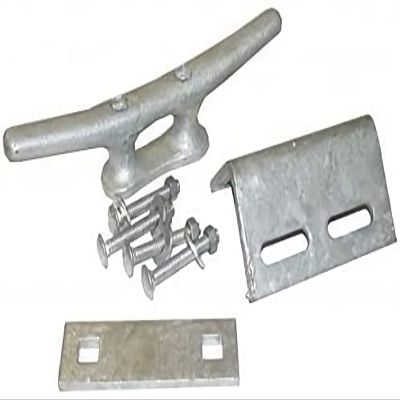 Dock Hardware 14" Cast Iron Dock Cleat Set with Mounting Hardware