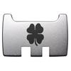 for Glock Rear Ambi Speed Slide Racker Back Plate MOS Optics Silver for Gen 1-5 Most Models Laser Engraved Image: 4 Leaf Clover view 1