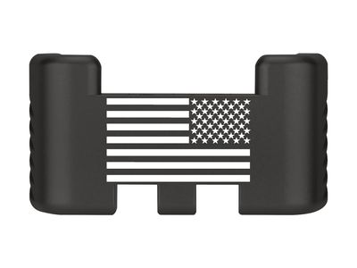 NDZ Performance Aluminum Slide Racker Assist Back Plate for Gen 1-5 Glock 17 19 19x 22 23 24 26 27 31 32 33 34 35 45 47 49, Improved Slide Grip, Black - United States Battle Flag