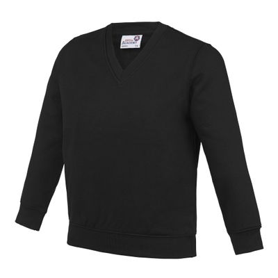 Kids Academy v-Neck Sweatshirt(Academy Black, 78)