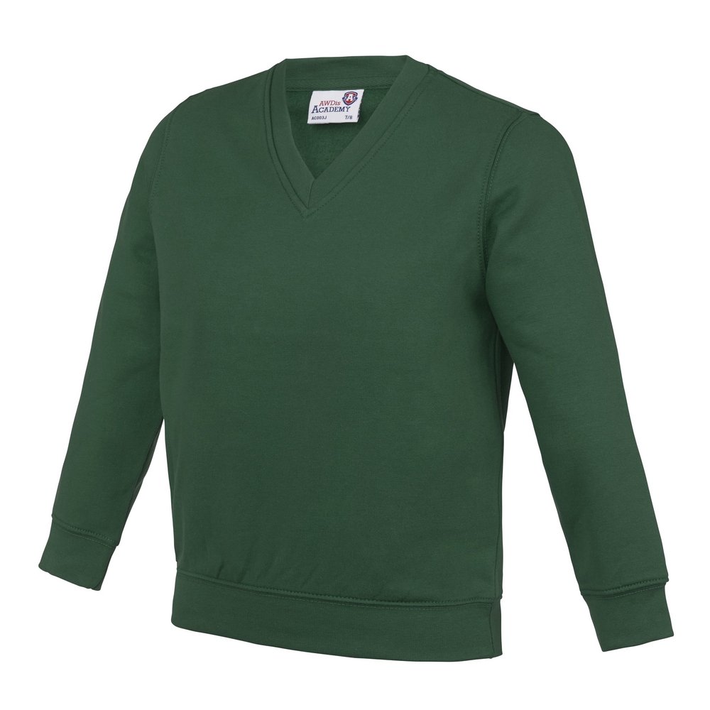 Kids Academy v-Neck Sweatshirt(Academy Green, 78)