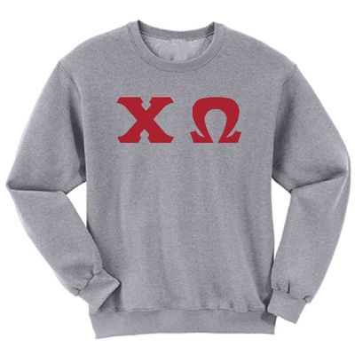 Mega Greek Womens Chi Omega Oxford Sweatshirt Medium Red