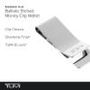 TUMI - Nassau Ballistic Etched Money Clip - Men's and Women's Metal Wallet - Silver view 2