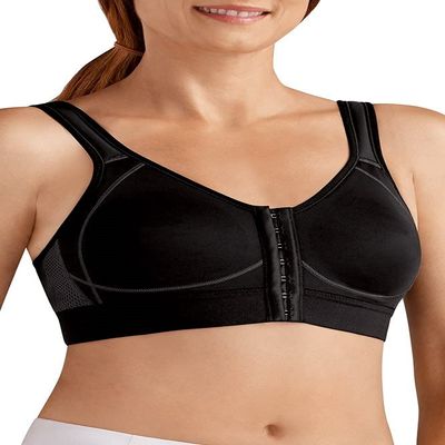 Amoena Womens Ester Post Surgical Bra, Black, 36 B US