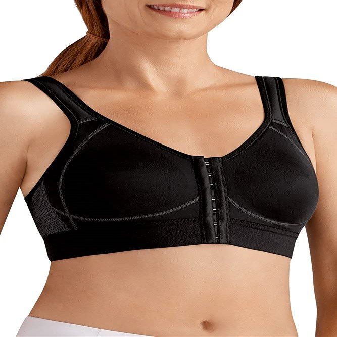 Amoena Womens Ester Post Surgical Bra, Black, 36 B US
