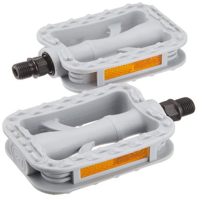 Bridgestone VP-308.A P4377 F460169GRC Bicycle Pedal, Resin with Reflector, Gray