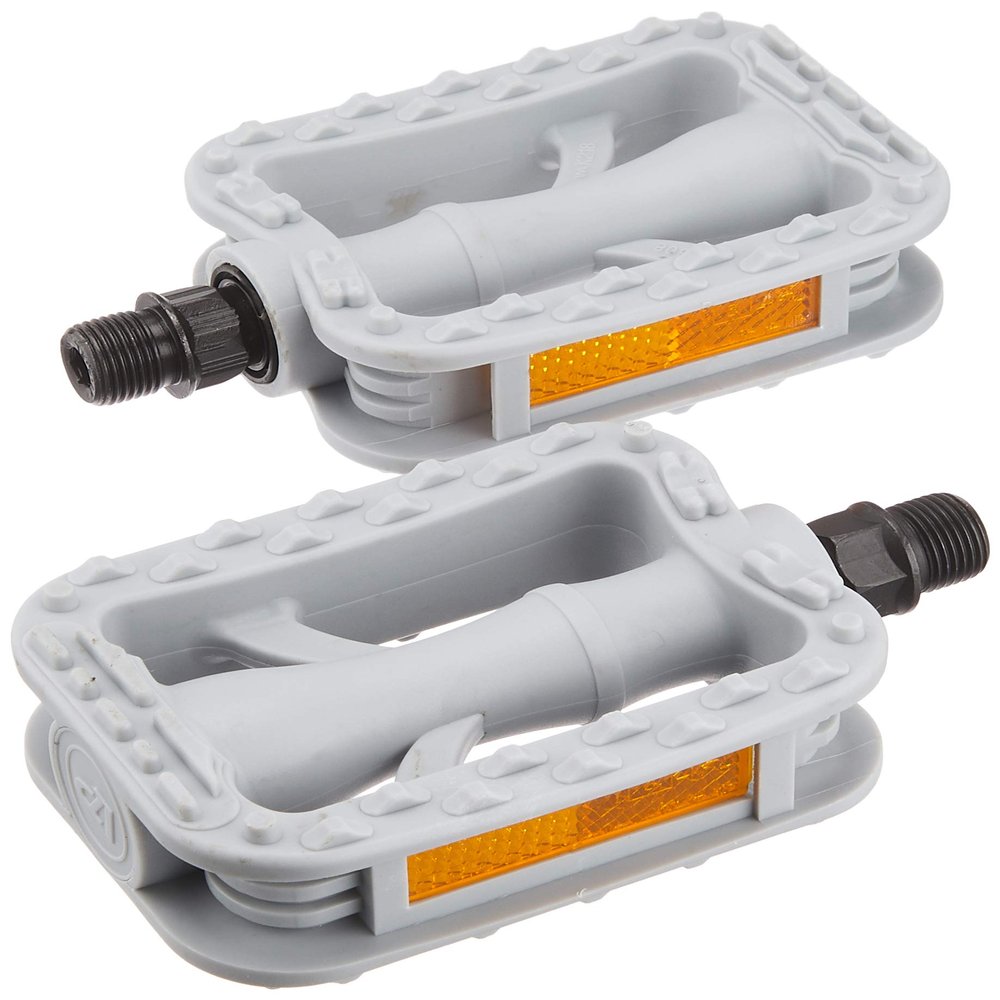 Bridgestone VP-308.A P4377 F460169GRC Bicycle Pedal, Resin with Reflector, Gray