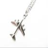 2Pcs Ancient Silver Airplane Necklace, Airplane Jewelry, Airplane Pendant, Charm Necklace,traveler Necklace view 3