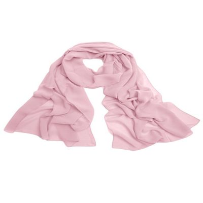 Snowskite Women's Elegant Chiffon Evening Party Dress Shawls Scarves Light Pink