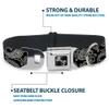 Buckle-Down Seatbelt Buckle Dog Collar - Paisley2 Black/White - 1" Wide - Fits 15-26" Neck - Large view 4