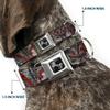 Buckle-Down Seatbelt Buckle Dog Collar - Gothic 3 - 1" Wide - Fits 15-26" Neck - Large view 2