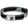 Buckle-Down Seatbelt Buckle Dog Collar - Panda Bling - 1.5" Wide - Fits 16-23" Neck - Medium view 1