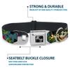 Buckle-Down Seatbelt Buckle Dog Collar - Death or Glory CLOSE-UP Gray - 1" Wide - Fits 11-17" Neck - Medium view 4