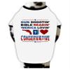 TOOLOUD Gun Shootin' Conservative Cotton Dog Shirt White with Black XL view 1