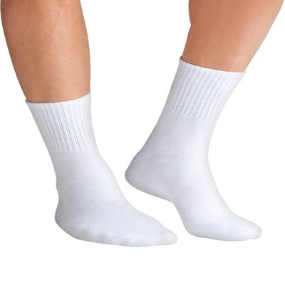 davido Mens crew Socks made Italy 100% cotton 8 pairs White size 9-11