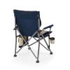 PICNIC TIME Outlander XL Heavy Duty Folding Camping Chair with Insulated Cooler, Oversized Portable Lawn, Beach & Camp Chair with Cup Holder, Storage Pocket, Carry Bag, 400 lb Capacity (Navy Blue) view 4