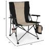 PICNIC TIME Big Bear XXL Camping Chair with Cooler, Heavy Duty Beach Chair, Outdoor Folding Chair, 500 lb weight capacity, (Black) view 3