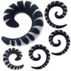 0 gauges 0g spiral ear plugs tunnels flare Claw Taper expander stretcher fit MoDTanOiz 0g 8mm view 3