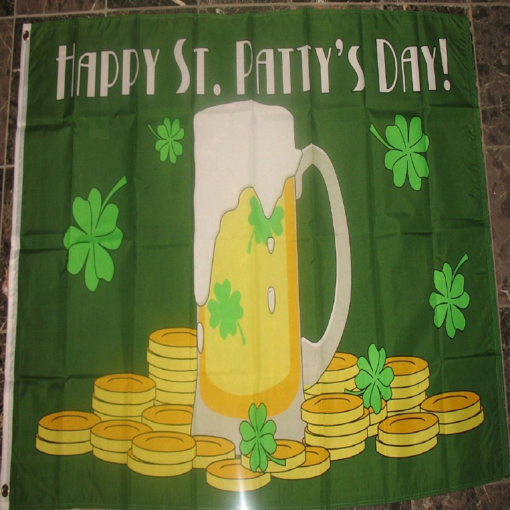 3x5 Happy St. Patty's Patricks Day Flag 3'x5' House Banner