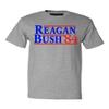 P&B Reagan Bush 84 (Blue Text) Men's T-Shirt, 2XL, H. Grey view 1