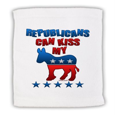 TOOLOUD Republicans Can Kiss My - Democrat Micro Terry Sport Towel 11"x18"
