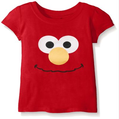 Sesame Street baby girls Short Sleeve Tee Shirt Maternity Blouse, Red Cherry, 2T US