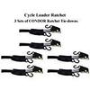 3 Pairs of Condor Motorcycle Cycle Loader Ratchet Tie-Down Straps (CL-RCT-B) view 1