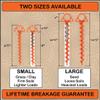 Orange Screw Ultimate Ground Anchors: Heavy Duty Screw-in Tent Stakes for High Wind, Sand, Canopies, and Camping - Made in USA, Included T-Grip Tool - (Small, 4 Pack, Orange) view 4