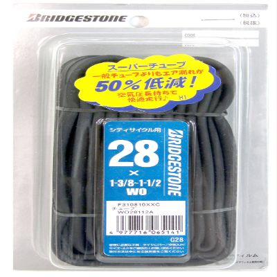 Bridgestone F310810XXC-WO28 x 1-3/8 to 1-1/2 WO28112A Tire Tube, Blister Pack Product, for Mini Cycles