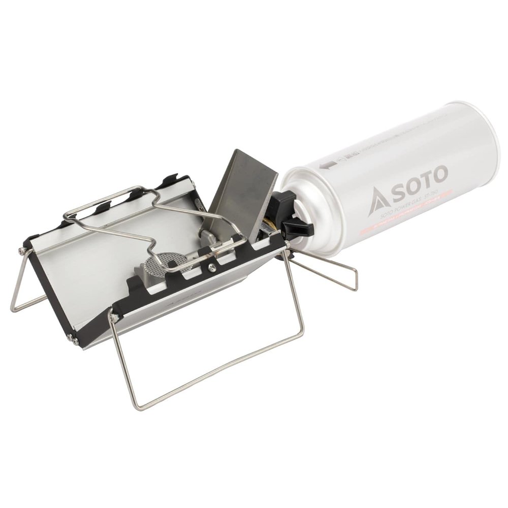 SOTO ST-320 Single Burner, Ultra-Thin, 1.0 inches (2.5 cm) Thick, With Storage Case, ,Solo, Camping, Touring, G-Stove