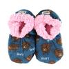 Lazy One Fuzzy Feet Slipper Socks for Women, Cute Fleece-Lined House Slippers, Buffalo, Non-Skid (S/M) view 1